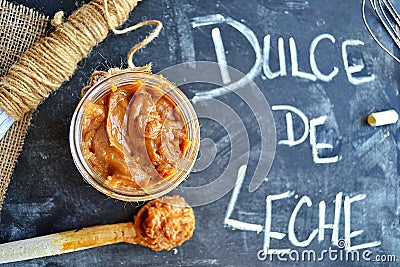 Homemade Dulce de Leche Stock Photo